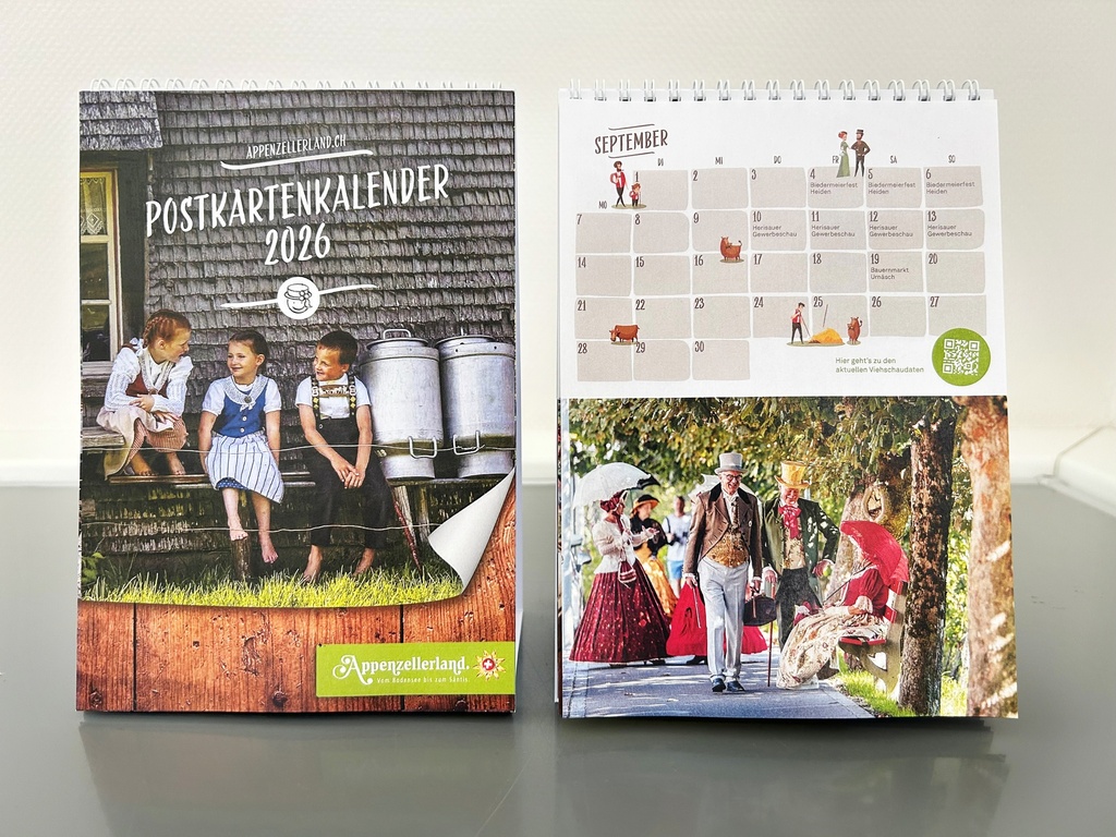 Postkartenkalender Appenzellerland 2026